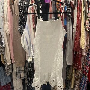 29. japna mini dress ruffle eyelet new L